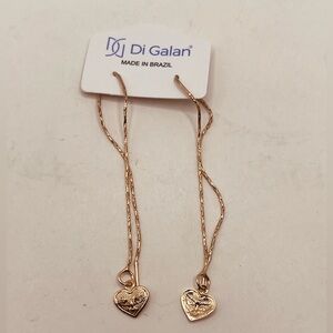 Gold filled threader earrings for women